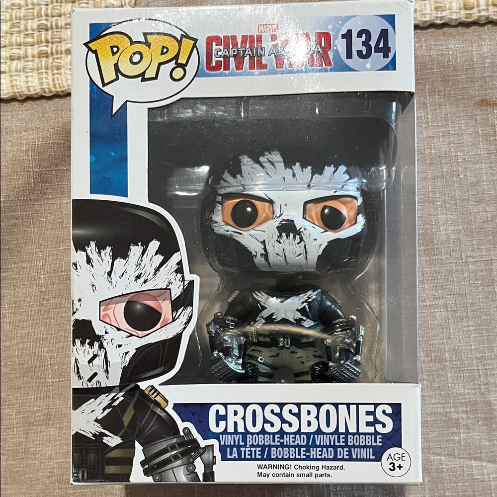 Funko Pop Crossbones Bobble-Head with Black and White Details Captain America